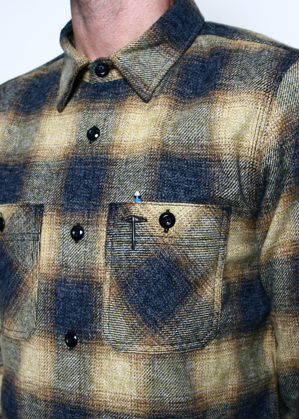 BM Shirt // Gold Ombre Plaid – Rogue Territory