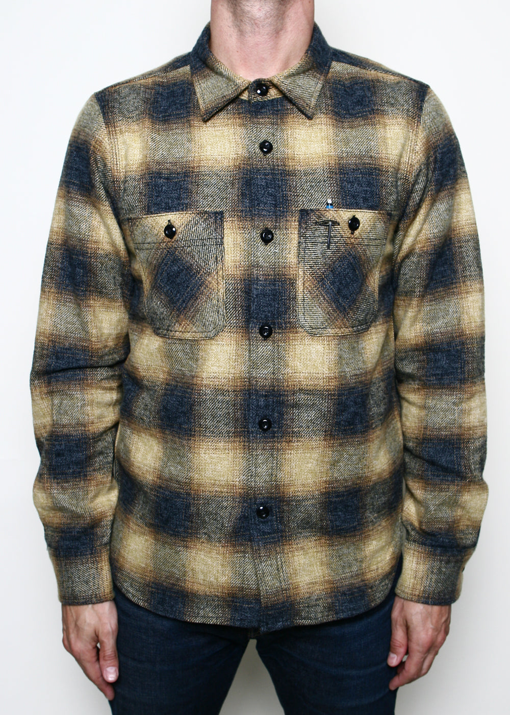 BM Shirt // Gold Ombre Plaid – Rogue Territory