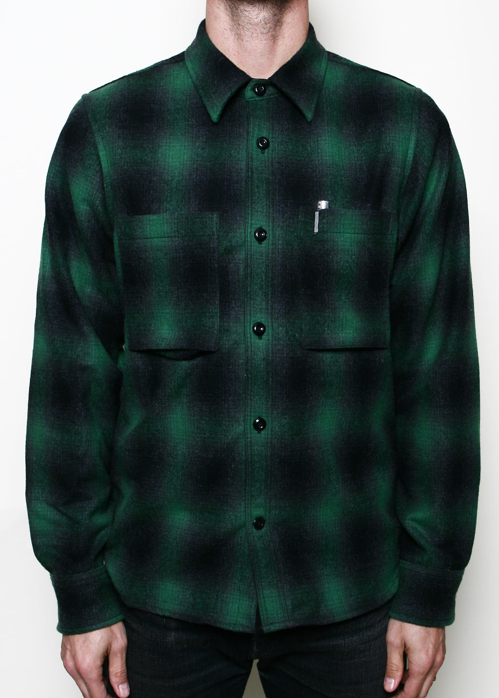 Utility Shirt // Green Wool Plaid – Rogue Territory