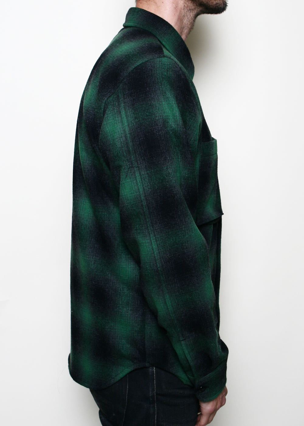 Utility Shirt // Green Wool Plaid – Rogue Territory