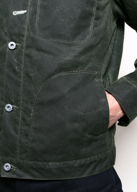  Supply Jacket // Lined Olive Ridgeline Wool Dot