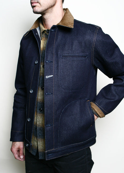  Cord Collar Supply Jacket // 22oz Indigo