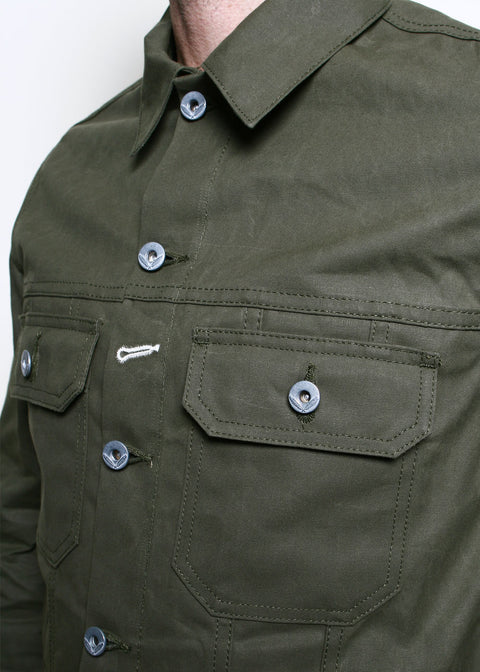  Cruiser Jacket // Dry Wax Canvas Olive