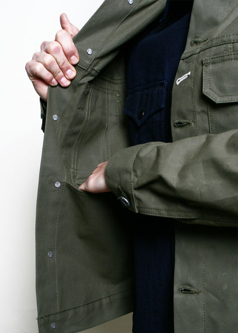  Cruiser Jacket // Dry Wax Canvas Olive