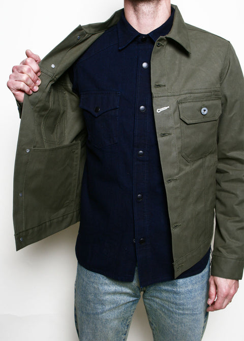  Cruiser Jacket // Dry Wax Canvas Olive