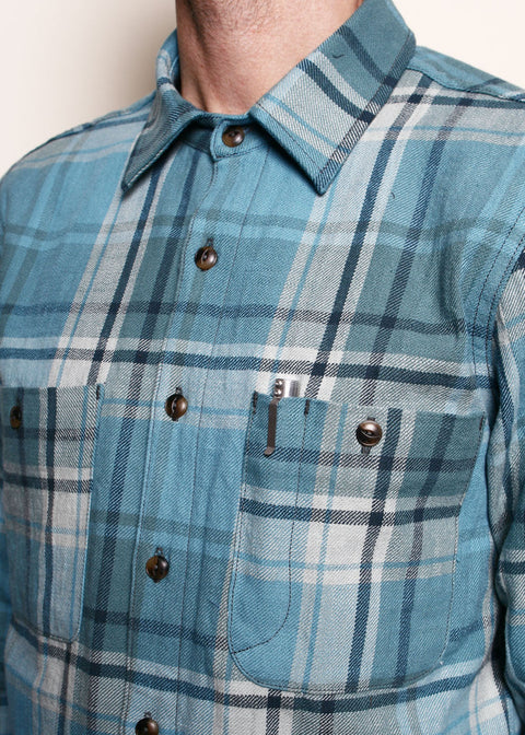 Field Shirt // Icy Blue Plaid