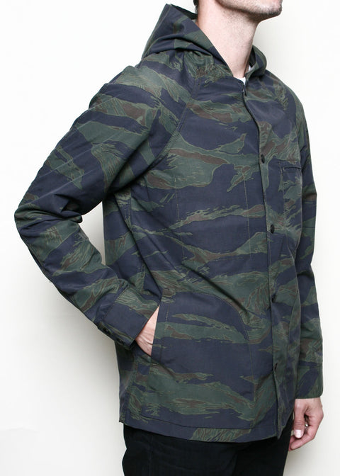  Hooded Supply Jacket // Tiger Camo Green