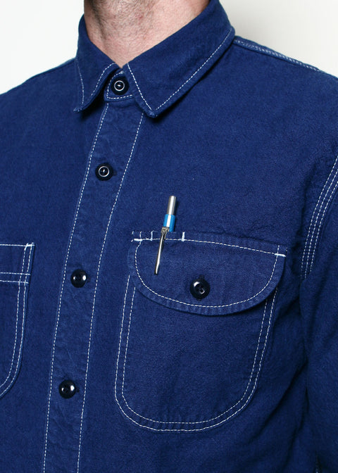 Work Shirt // Overdyed Blue