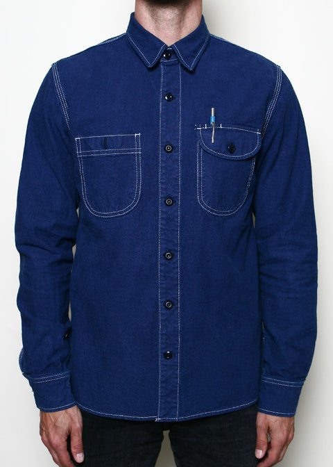Work Shirt // Overdyed Blue