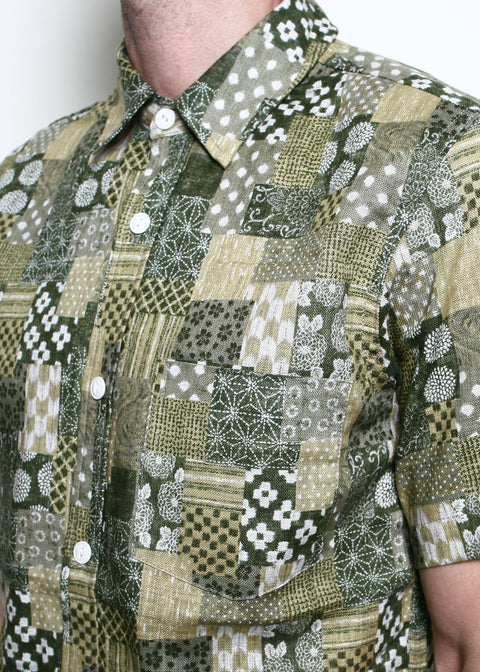 Oxford Shirt // Patchwork Green